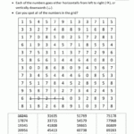 Number Search Puzzles