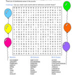 Photos Of Happy Birthday Printable Word Puzzles Happy