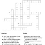 Printable Bible Crossword Puzzles With Answers Printable