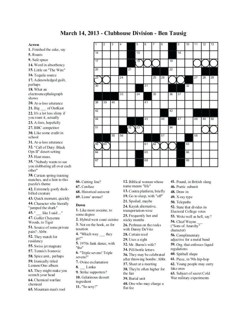 Printable Bible Crossword Puzzles With Scripture