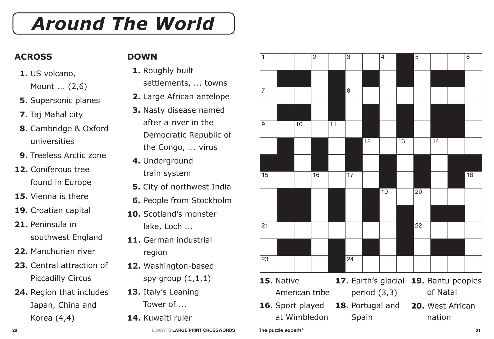 Printable Crossword Puzzles #2