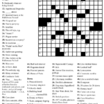 Printable Crossword Puzzles Challenging Printable