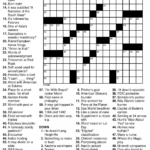 Printable Crossword Puzzles For Senior Citizens