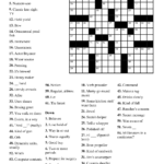 Printable Crossword Puzzles In Spanish Printable