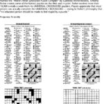 Printable Crossword Puzzles Timothy Parker Printable
