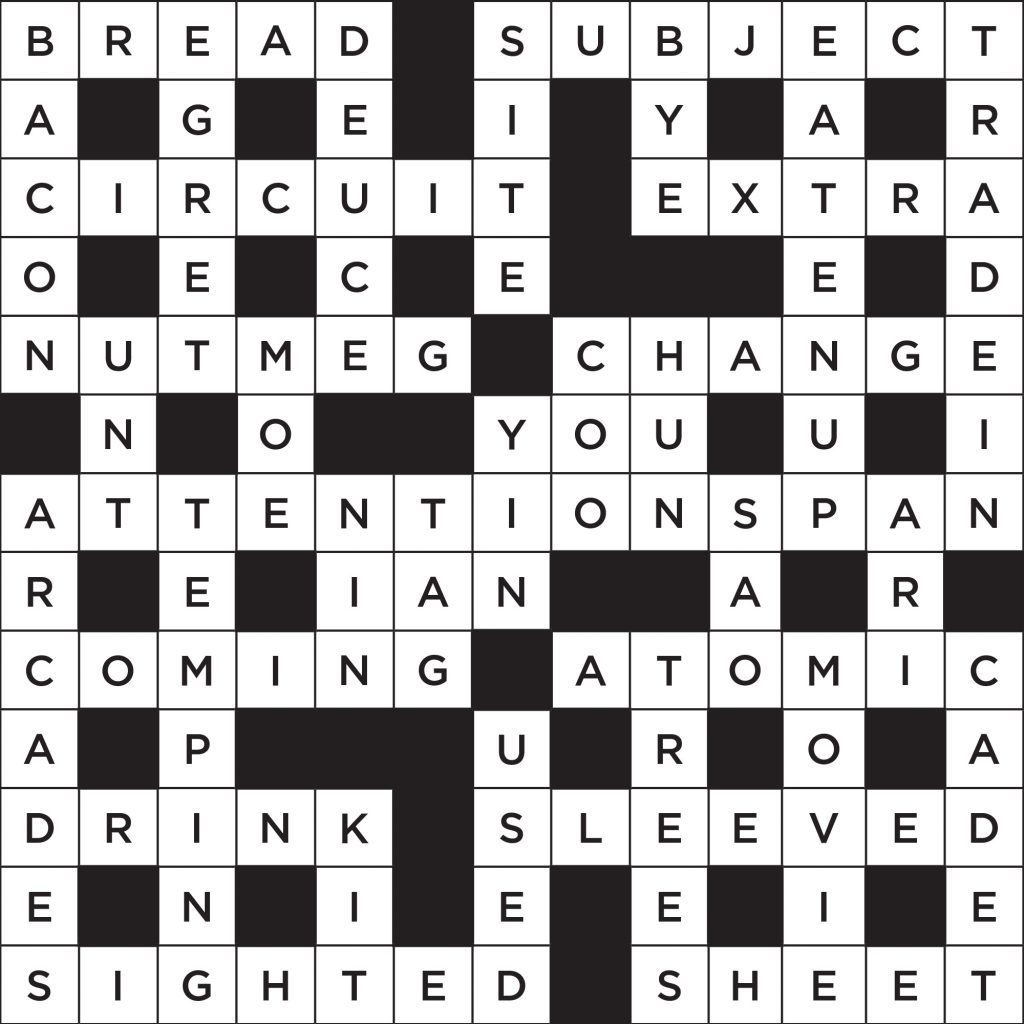 Printable Crossword Puzzles With Answers Reader S Digest
