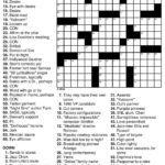 Printable Crossword Puzzles With Solutions Printable