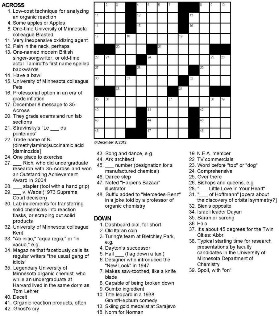 Printable Cryptic Crossword Puzzles Printable Crossword