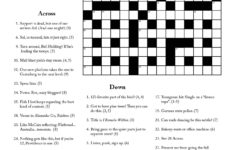 Printable Cryptic Crossword Puzzles Printable Crossword