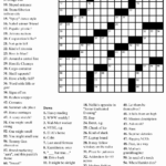 Printable Daily Crosswords For March 2019 Printable