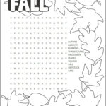 Printable Fall Word Search Puzzle
