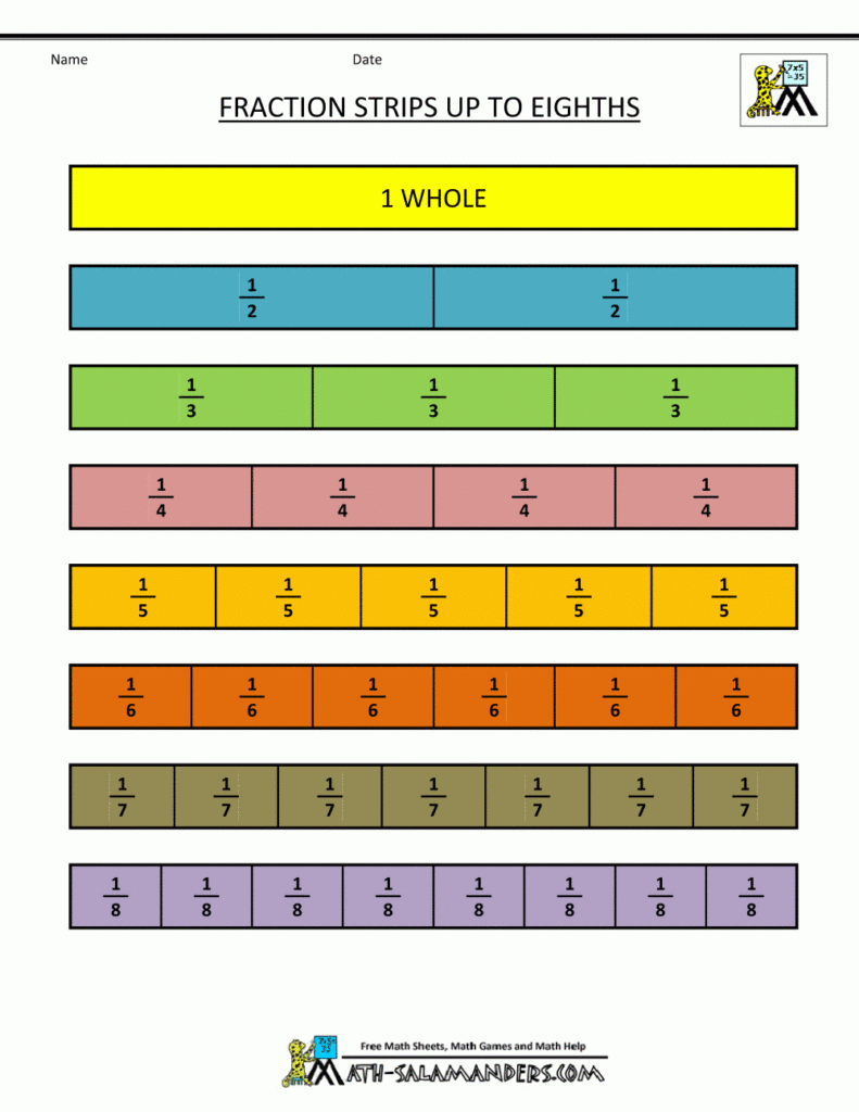 Free Fraction Puzzles Printable