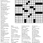 Printable Jumbo Crossword Printable Crossword Puzzles