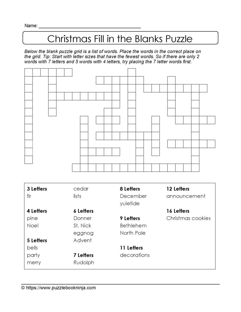 Printable Puzzles For 10 Year Olds Printable Crossword