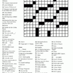 Printable Puzzles Seniors Printable Crossword Puzzles