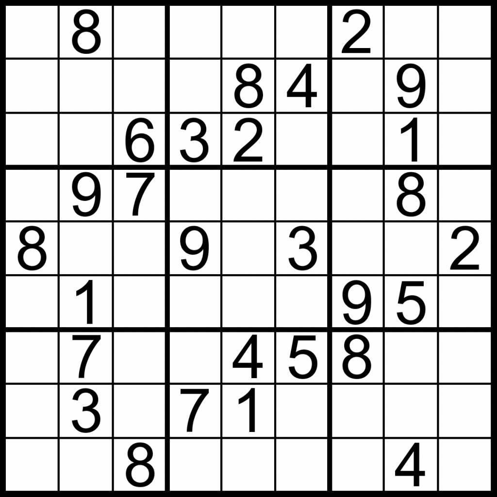 Free Easy Sudoku Printable Puzzles