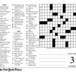 Printable Sunday Crossword Puzzles New York Times