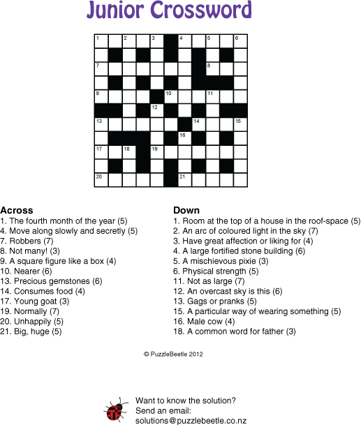 Puzzles And Crossword Samples New Zealand PuzzleBeetle