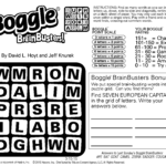 Sample Of Boggle Brainbusters Sunday Square Tribune