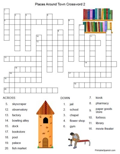 Spanish Puzzles Printable Free