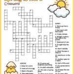 Spring Crossword Puzzle Worksheet By Puzzles To Print TpT