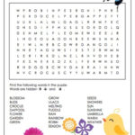 Spring Word Search Puzzle Printable Jinxy Kids