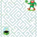 St Patricks Day Maze Puzzle Free Printable Puzzle Games