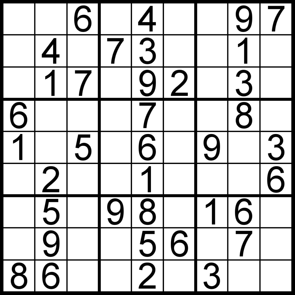 Free Easy Sudoku Printable Puzzles