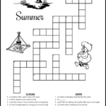 Summer Crossword Puzzles For Kids Tree Valley Academy