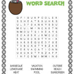 Summer Word Search Puzzles Best Coloring Pages For Kids