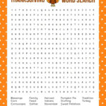 Thanksgiving Word Search Printable Free Printable