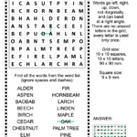 Trees Zigzag Word Search Puzzle Free Printable Puzzle Games