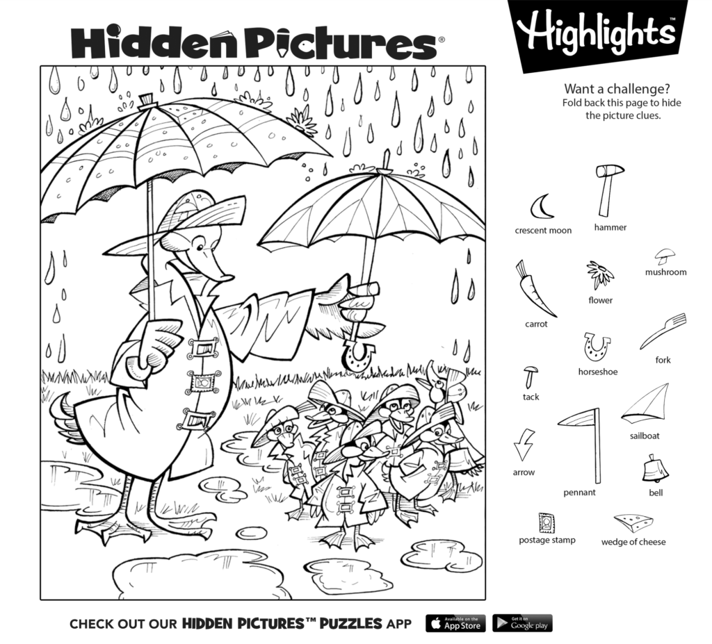 Try Solving This Hidden Pictures Puzzle Yourself Then