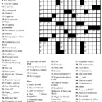 Very Easy Crossword Puzzles Printable Printable