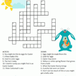 Easter Crossword Puzzle In 2020 Easter Crossword Easter
