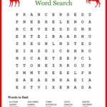 Free Printable Christmas Word Searches For Kids And Adults