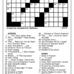 Jacqueline E Mathews Printable Crossword Puzzles
