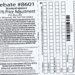 Menards 11 Price Adjustment Rebate 8601 Purchases 6 2