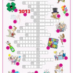 New Year S Eve Day Crossword Puzzle Worksheet Free ESL