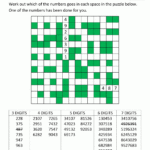 Number Fill In Puzzles
