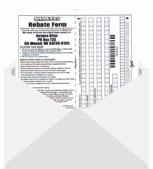 Menards Rebate Forms 651