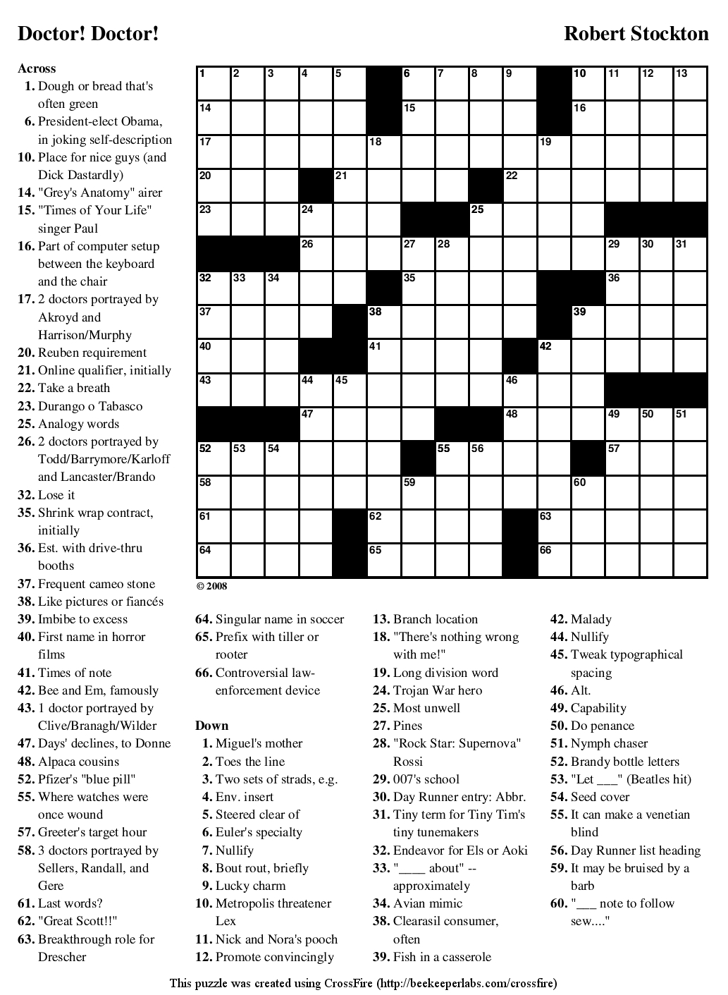 Printable Crossword Word Puzzles