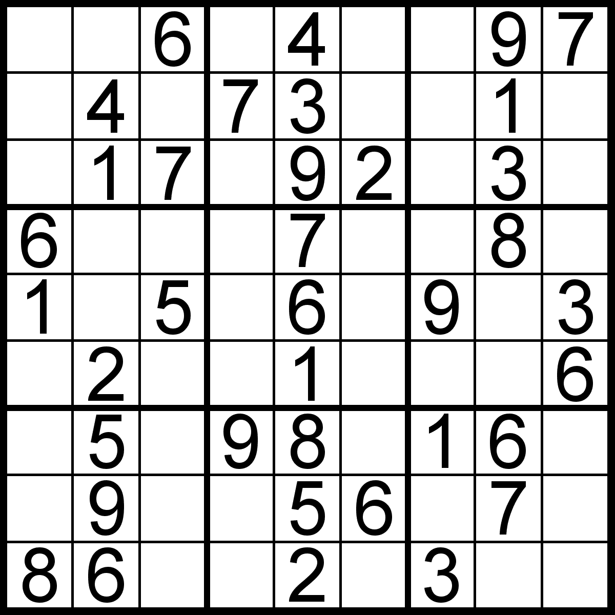 Free Easy Sudoku Puzzles Printable