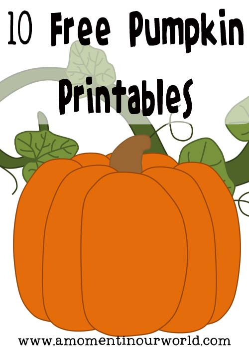 Free Pumpkin Printables