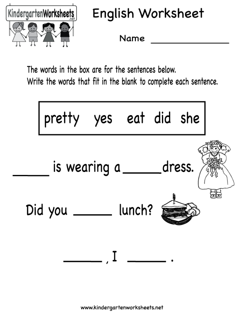 12 Best Images Of English Primary 1 Worksheet