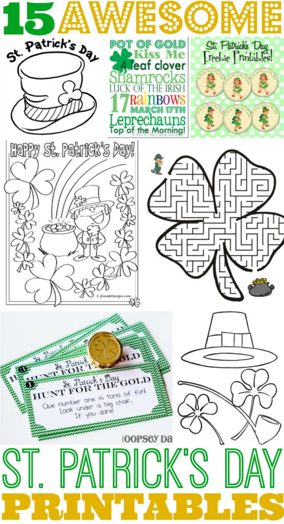 15 Awesome St Patrick S Day Free Printables For Kids