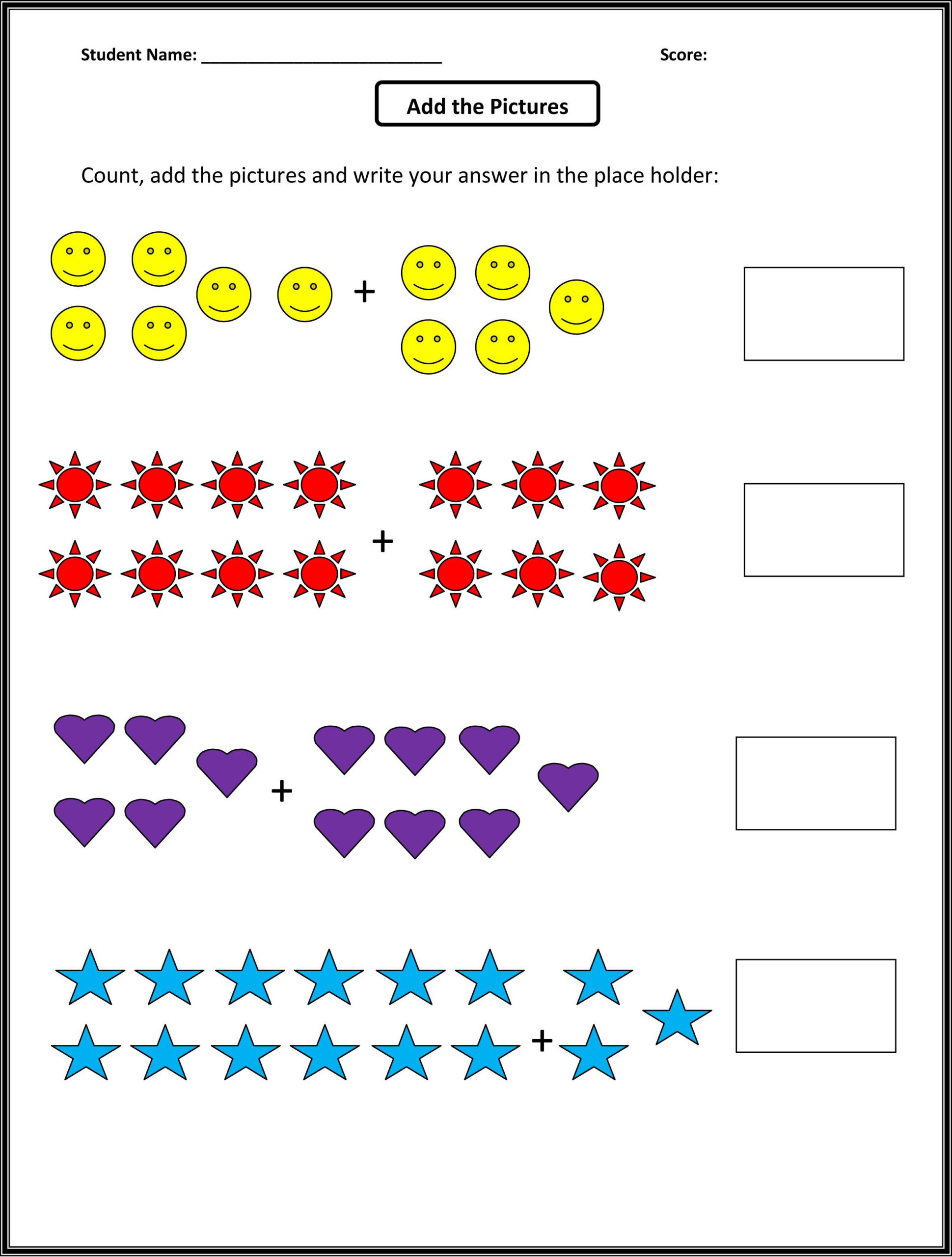 Simple Math Worksheets