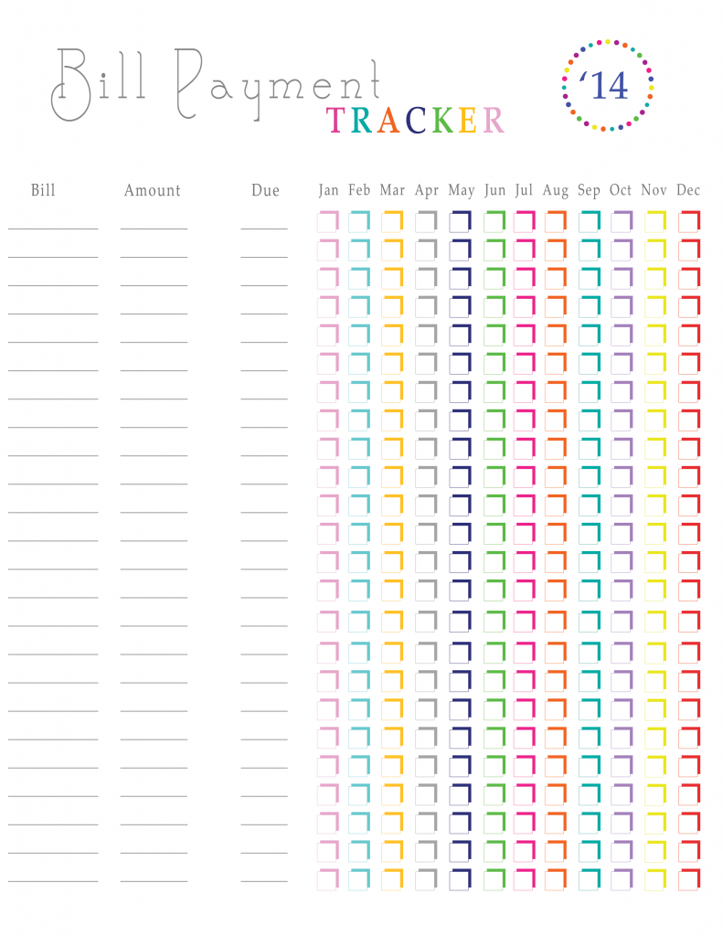 Free Printable Organizing Sheets