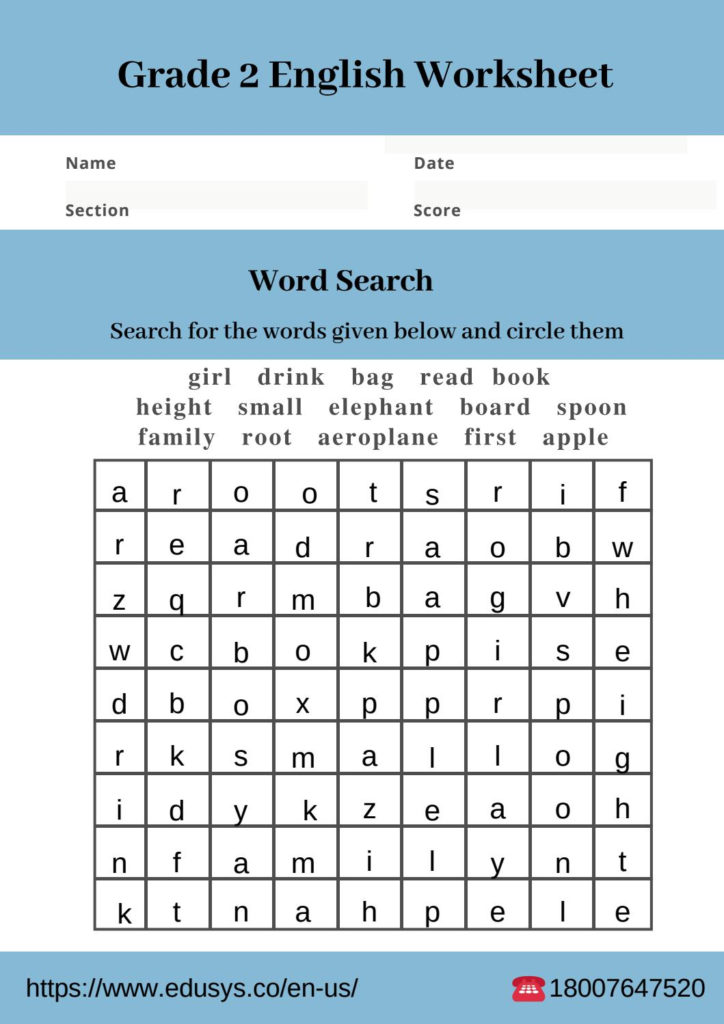 2nd Grade English Vocabulary Worksheet Free Pdf By Nithya