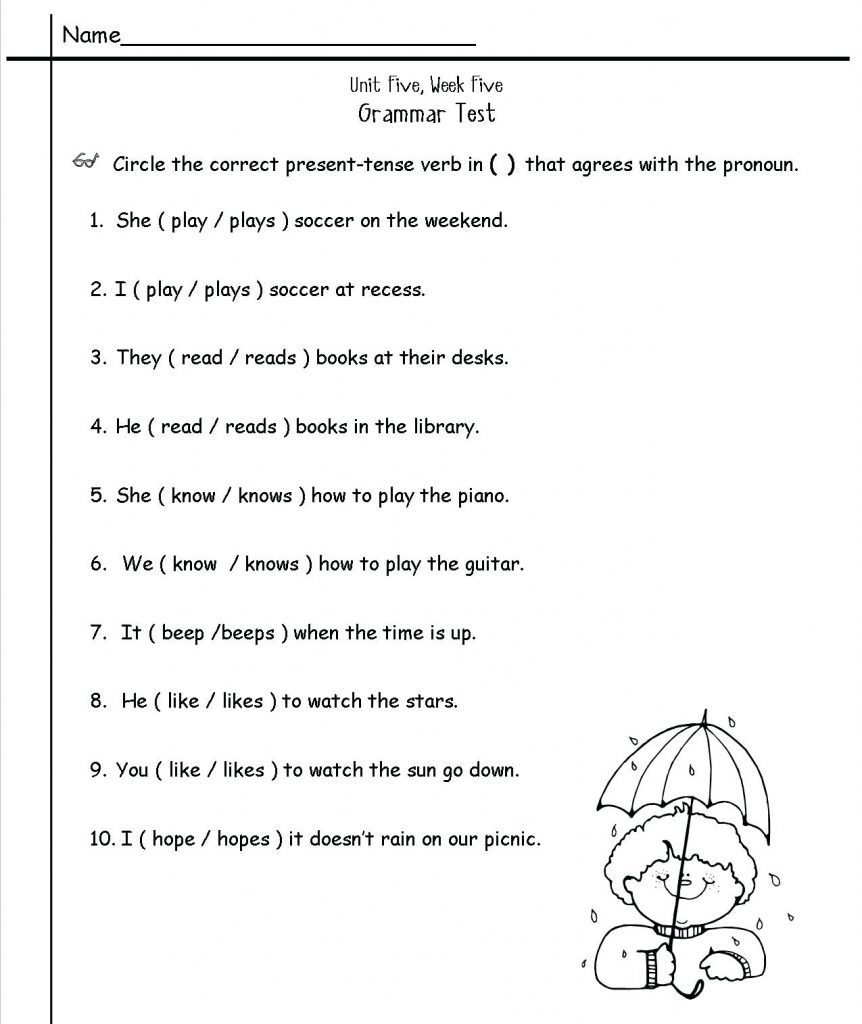 Grade 2 Worksheets English